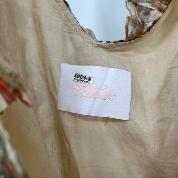 Selkie The Elfin Eat Me Mushroom Ruffled Sleeveless Formal Maxi Dress Gown 3X - Picture 6 of 10